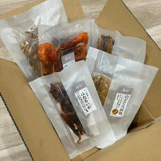 肴の匠6種セット・お土産・ギフトに大人気の、ホクチンの珍味ばバラエティセットです。