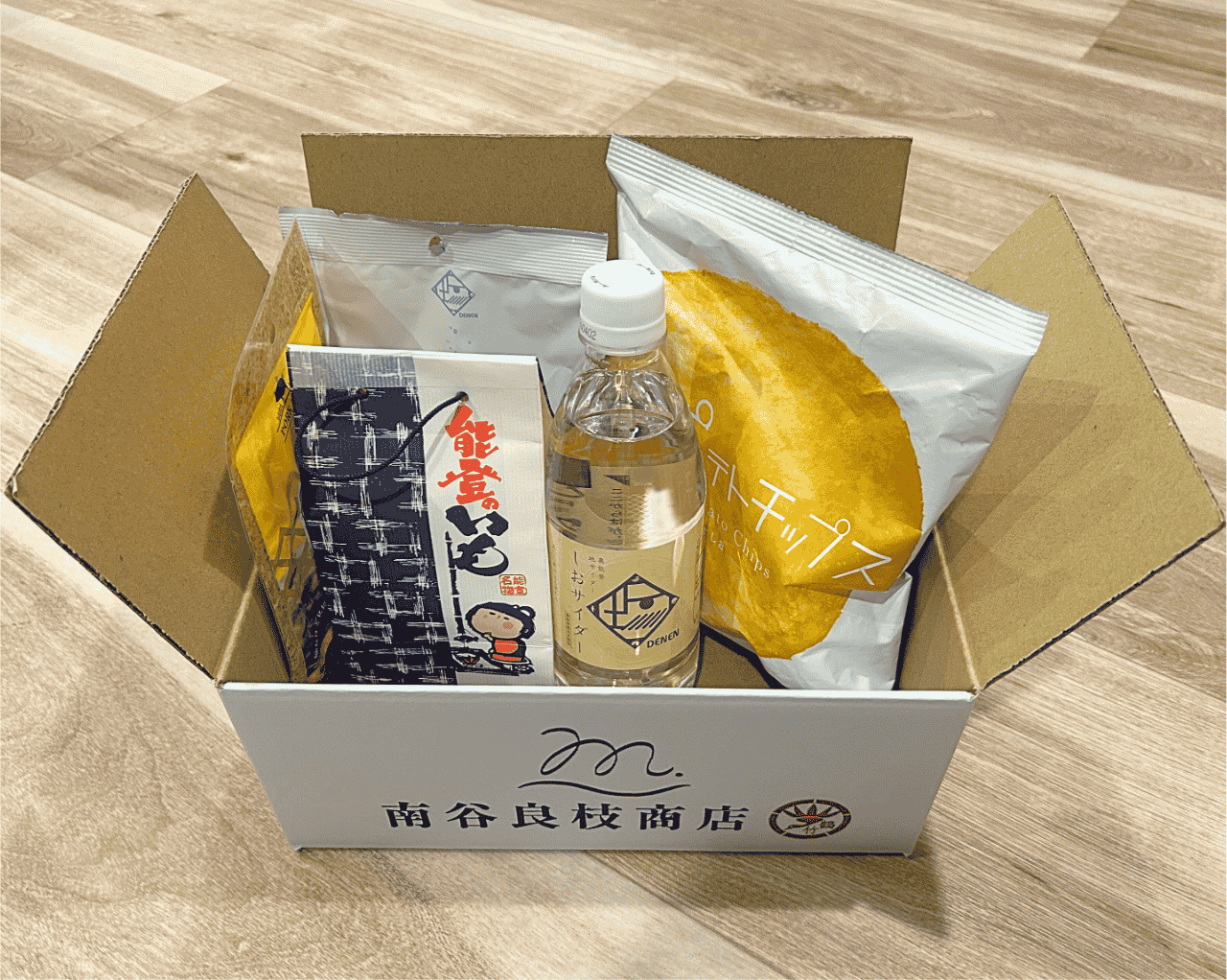 能登でしか買えないお土産ギフトセットの商品構成、ギフト、プレゼント、自分用のお楽しみにもおすすめ商品