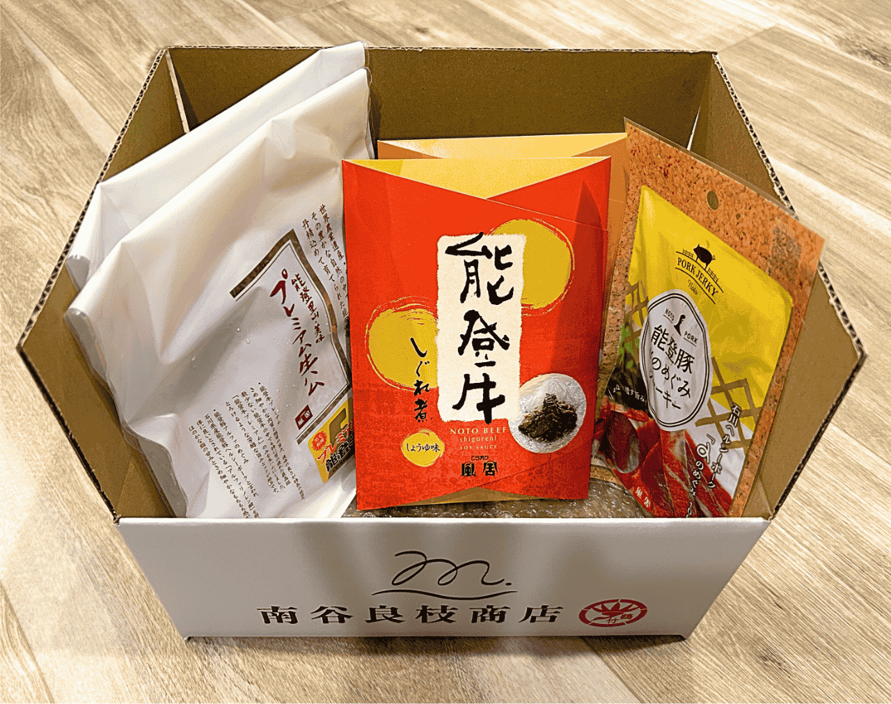 能登牛・能登豚のおつまみギフト、商品構成