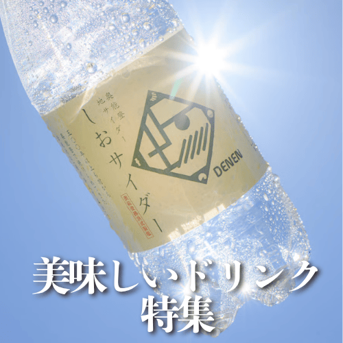 能登のお茶・能登しおサイダー・飲料