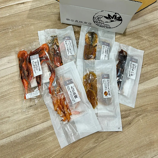 肴の匠６種セット・お土産・ギフトに大人気の、ホクチンの珍味ばバラエティセットです。