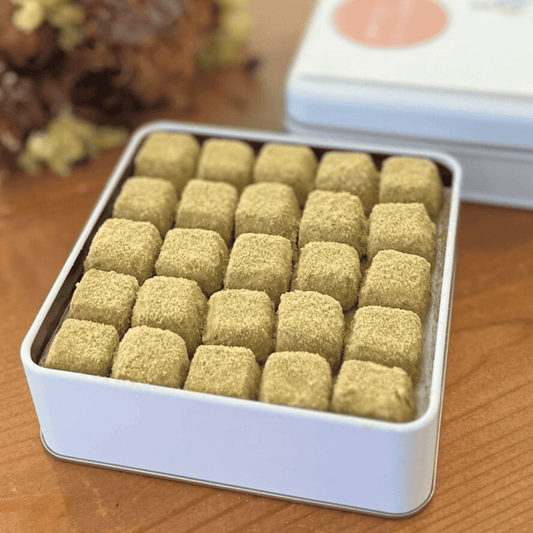茶玉クッキー・加賀棒茶味・２段５０粒・茶色のフクロウ