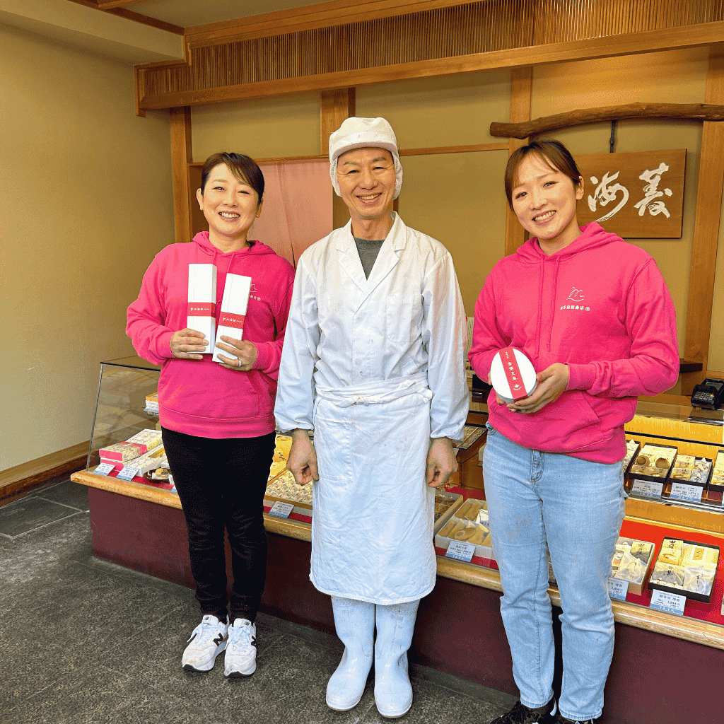 清香室町の田中社長と南谷母娘