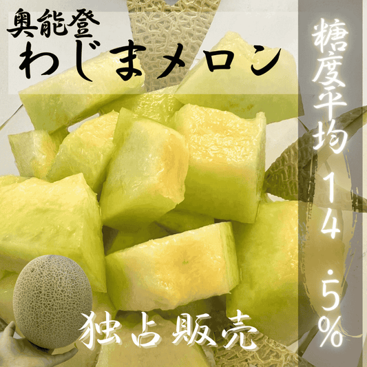 【独占販売】奥能登輪島メロン【数量限定】約1.7kg〜2.0kg