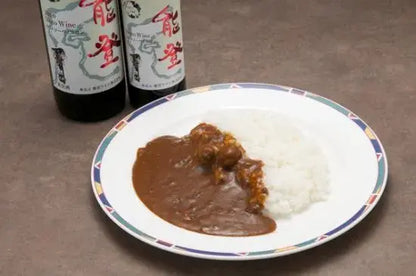 てらおか風舎の能登ワインカレー盛り付け例