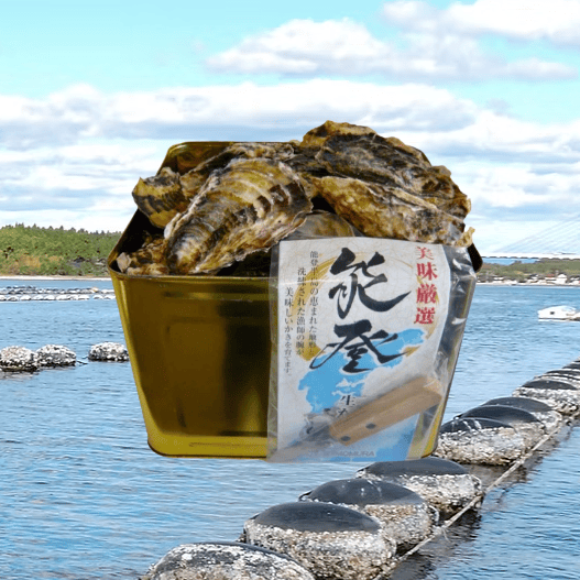 能登牡蠣・殻付牡蠣・半缶・能登の里山里海が育んだ豊かな味わい・水揚した当日に産地直送でお取り寄せ