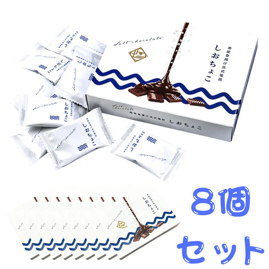 【しおちょこ】【８個入りギフトセット】伝統の揚げ浜式塩法 海塩の旨みと芳醇なカカオの風味が絶妙のハーモニー【バレンタインデー】【プレゼント】