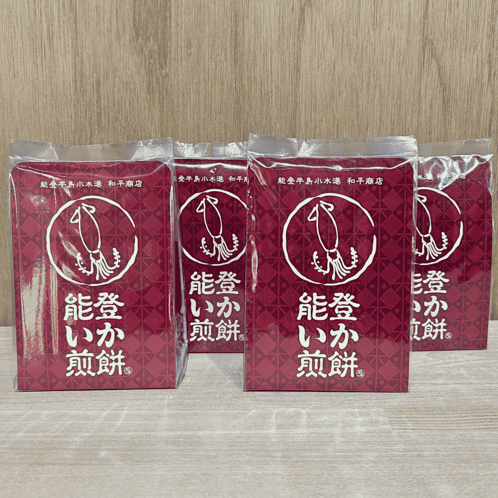 能登いか煎餅・5枚入り×4袋セット・能登でしか買えないお土産・能登の名産品・能登のお菓子