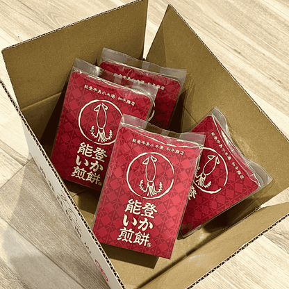 能登いか煎餅・荷姿・丁寧に梱包して発送します。