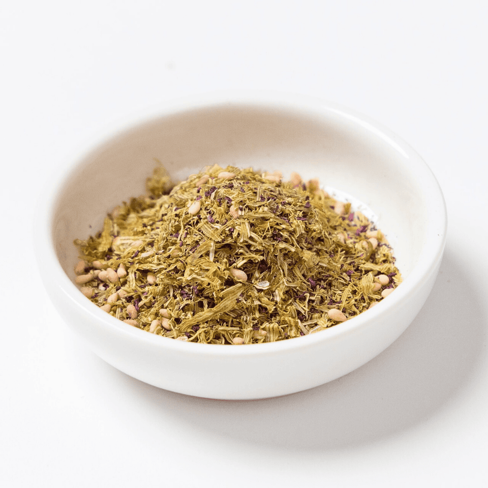 梅しそとろろ昆布ふりかけ、商品の中身、原材料の紹介