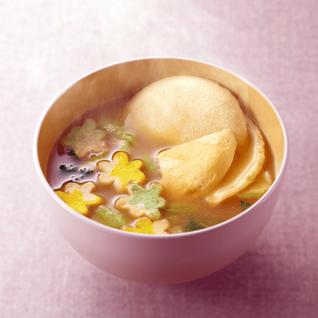 加賀麩不室屋の花麩椀・田舎みそ・単品画像