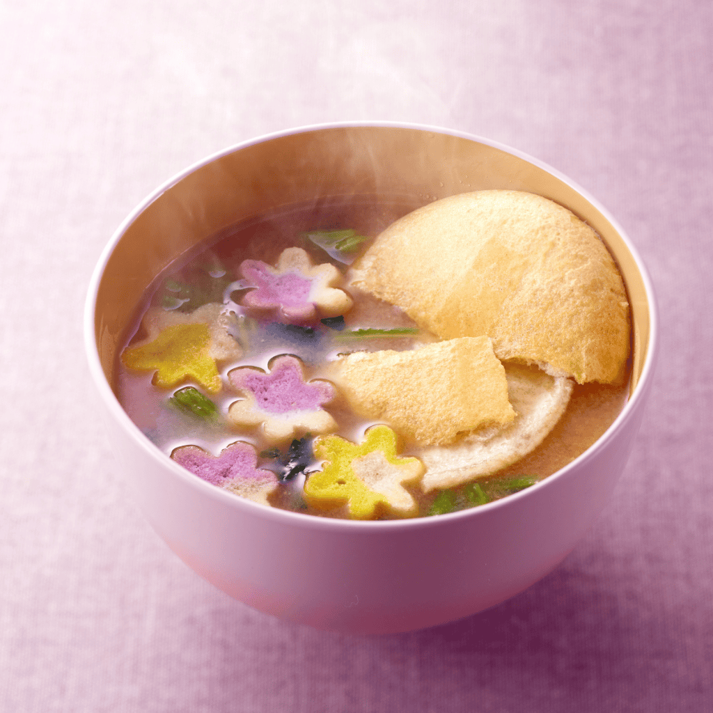 加賀麩不室屋の花麩椀・お味噌汁・単品画像