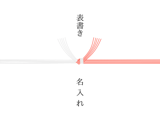 紅白水引・結び切り・熨斗なし